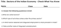 Sectors of the Indian Economy - Check What You Know