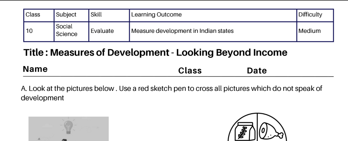Measures of Development - Looking Beyond Income