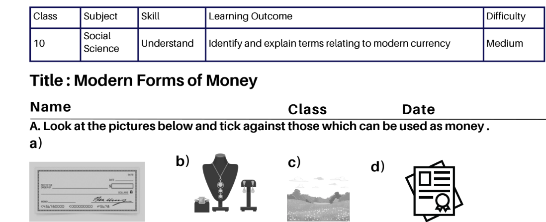 Modern Forms of Money