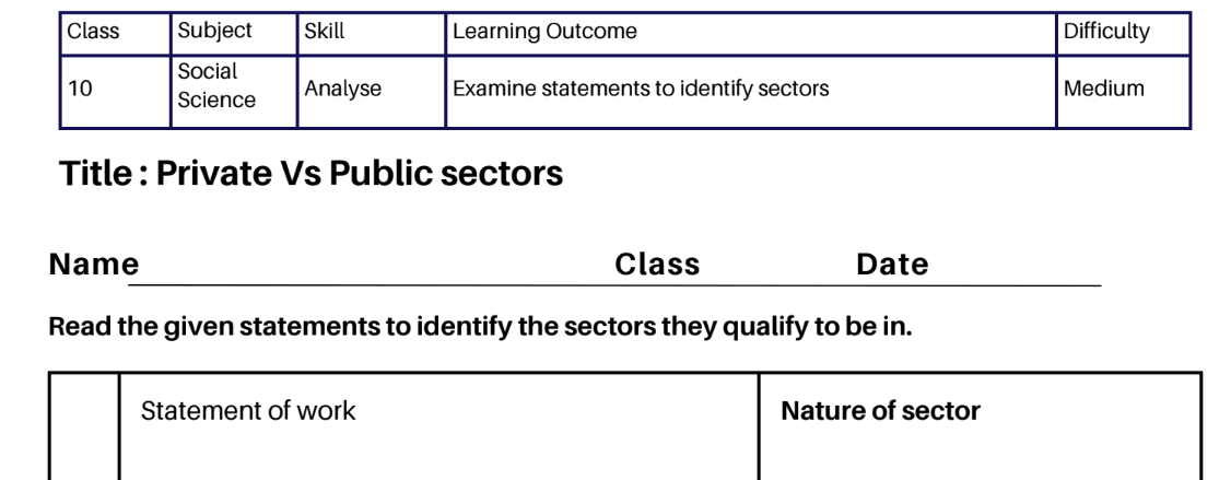 Private Vs Public sectors