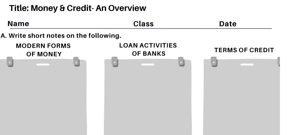 Money & Credit- An Overview