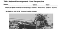 National Development - Your Perspective