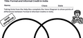 Formal and Informal Credit in India