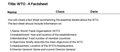 WTO - A Factsheet
