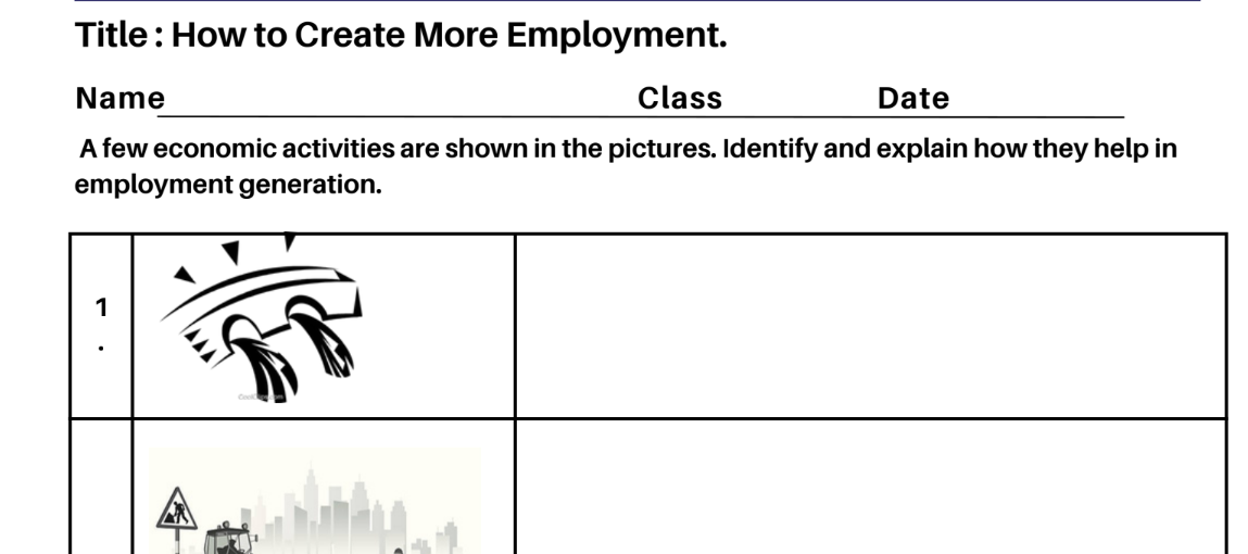 How to Create More Employment.
