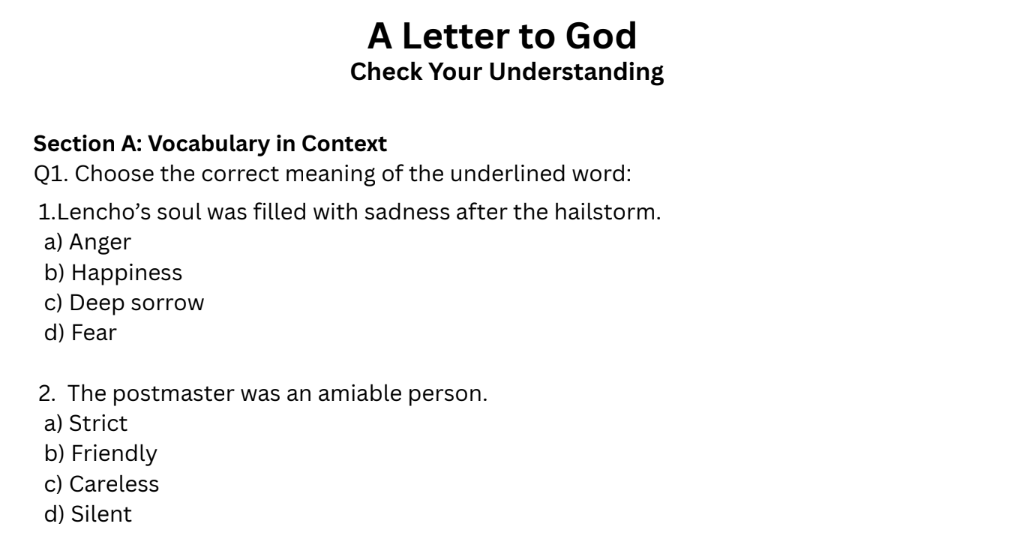 A Letter to God