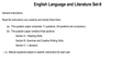 English Language and Literature Set-9