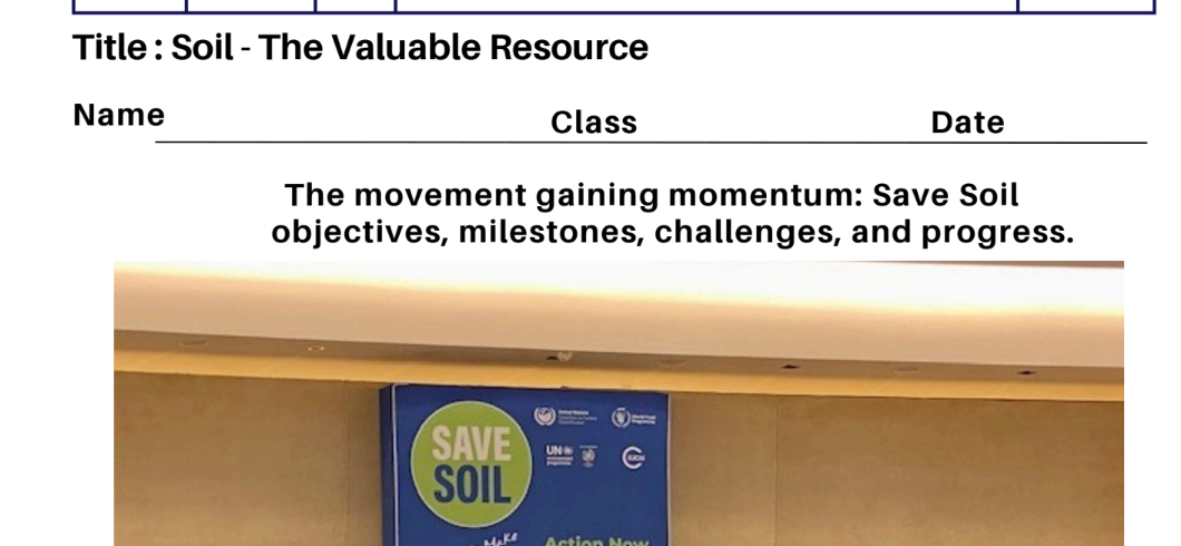 Soil - The Valuable Resource