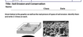 Soil Erosion and Conservation
