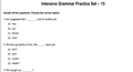 Intensive Grammar Practice Set – 15