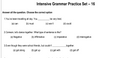 Intensive Grammar Practice Set – 16