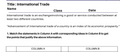 International Trade