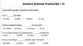 Intensive Grammar Practice Set – 18