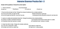 Intensive Grammar Practice Set – 2