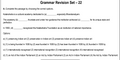 Grammar Revision Set – 22