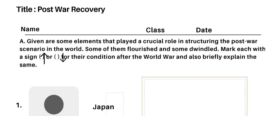 Post War Recovery