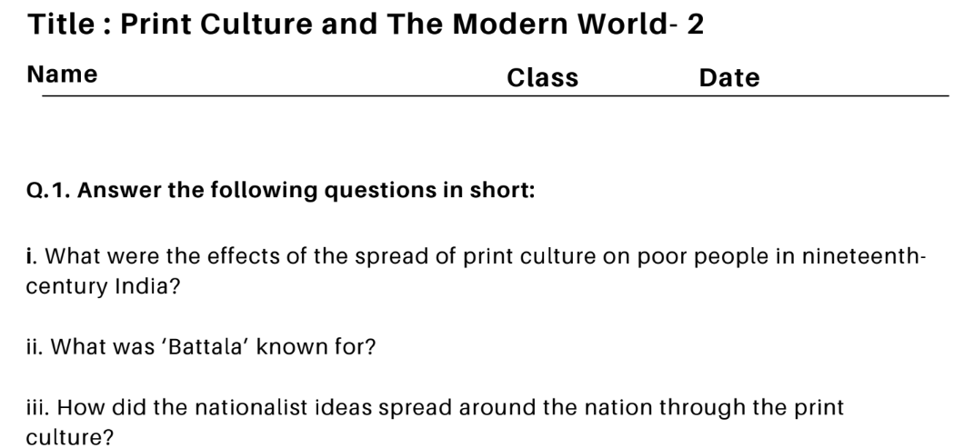 Print Culture and The Modern World- 2