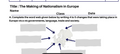The Making of Nationalism in Europe