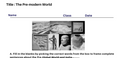 The Pre-modern World