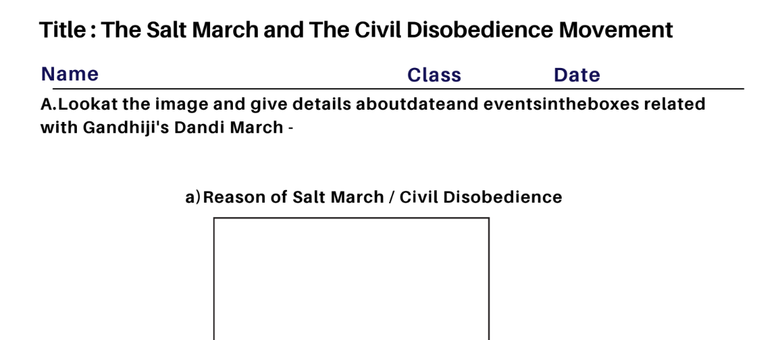 The Salt March and The Civil Disobedience Movement