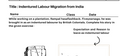 Indentured Labour Migration from India
