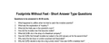 Footprints Without Feet - Short Answer Type Questions