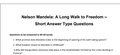Nelson Mandela: A Long Walk to Freedom –  Short Answer Type Questions