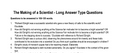 The Making of a Scientist - Long Answer Type Questions