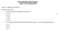 Coordinate Geometry