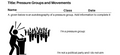 Pressure Groups and Movements