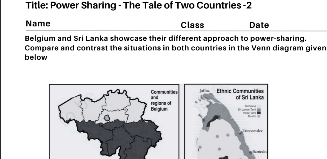 Power Sharing - The Tale of Two Countries -2