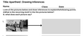 Apartheid : Drawing Inferences