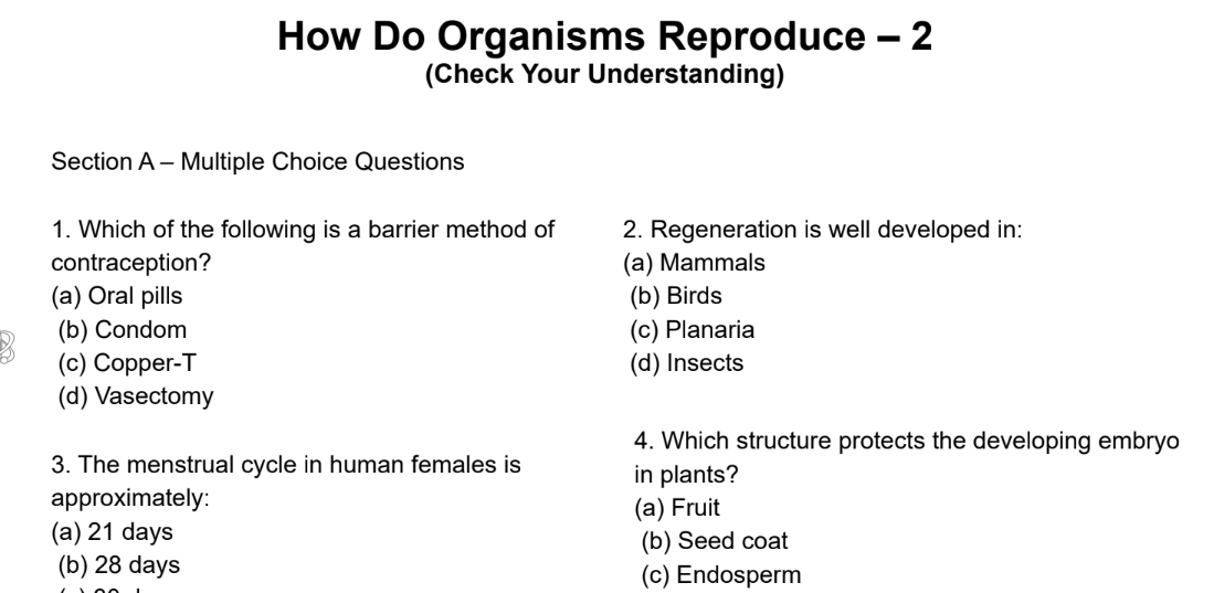 How Do Organisms Reproduce – 2