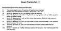 Board Practice Set - 2