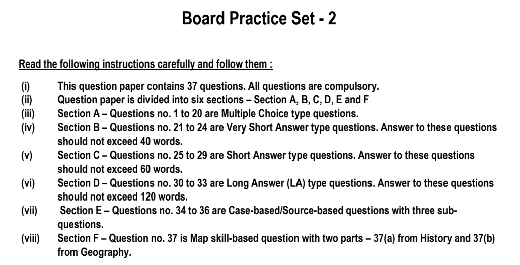 Board Practice Set - 2