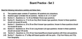 Board Practice - Set 3